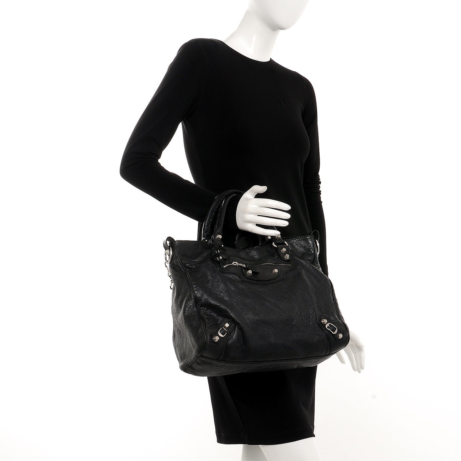 Balenciaga Agneau Giant 12 Silver Hardware Velo Black 2 of 14