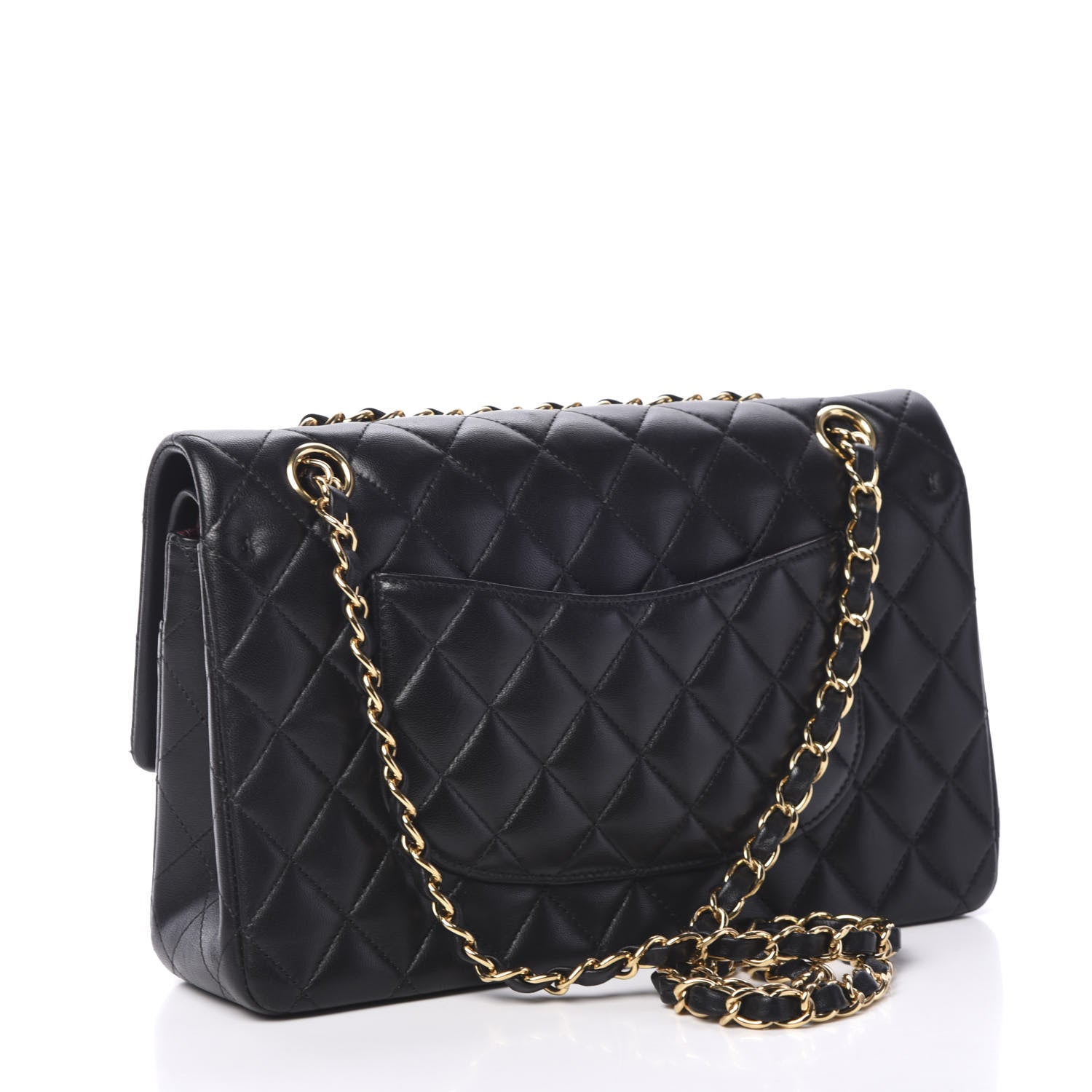 Chanel Lambskin Quilted Medium Double Flap Black 2 of 11