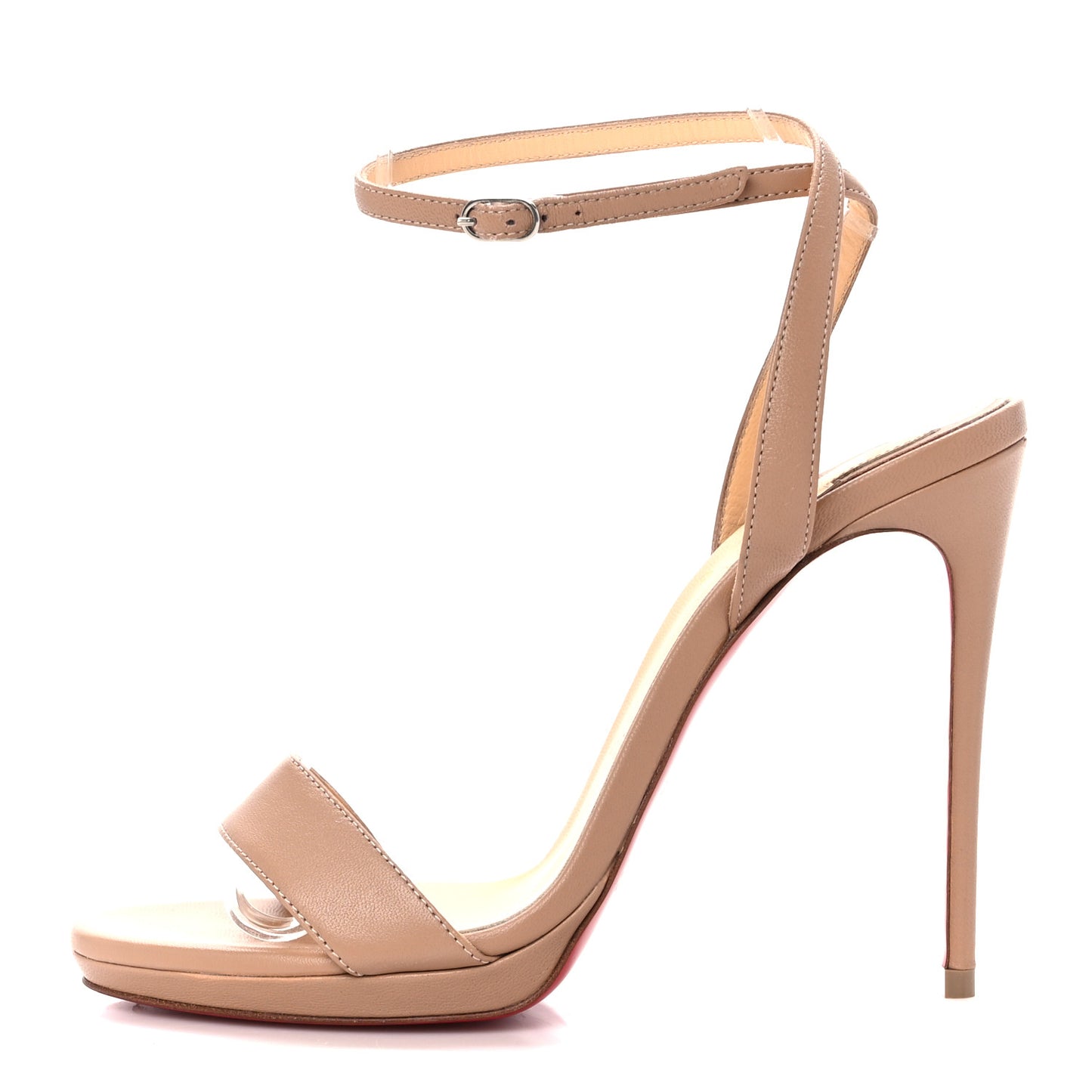 Nappa Loubi Queen 120 Pumps 37 Nude