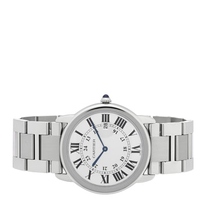 Cartier Stainless Steel 36mm Ronde Solo Quartz Watch 2 of 4