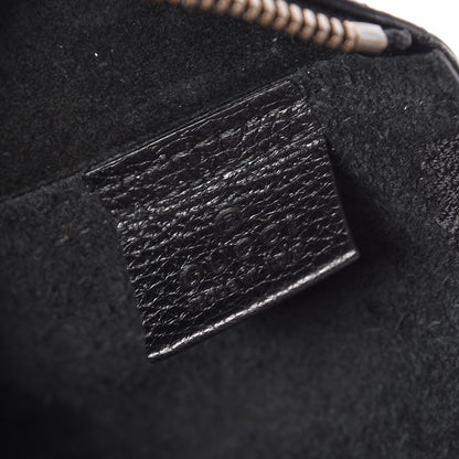 Gucci Pebbled Calfskin Large Logo Portfolio Clutch Black 6 of 7