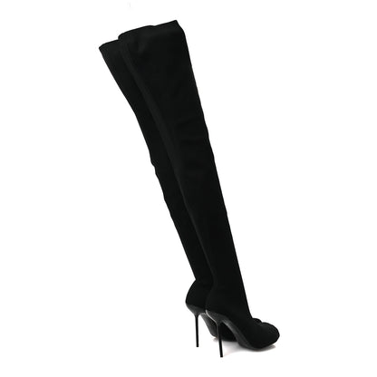Balenciaga Knit Fetish Anatomic 110 Boots 39 Black 5 of 8