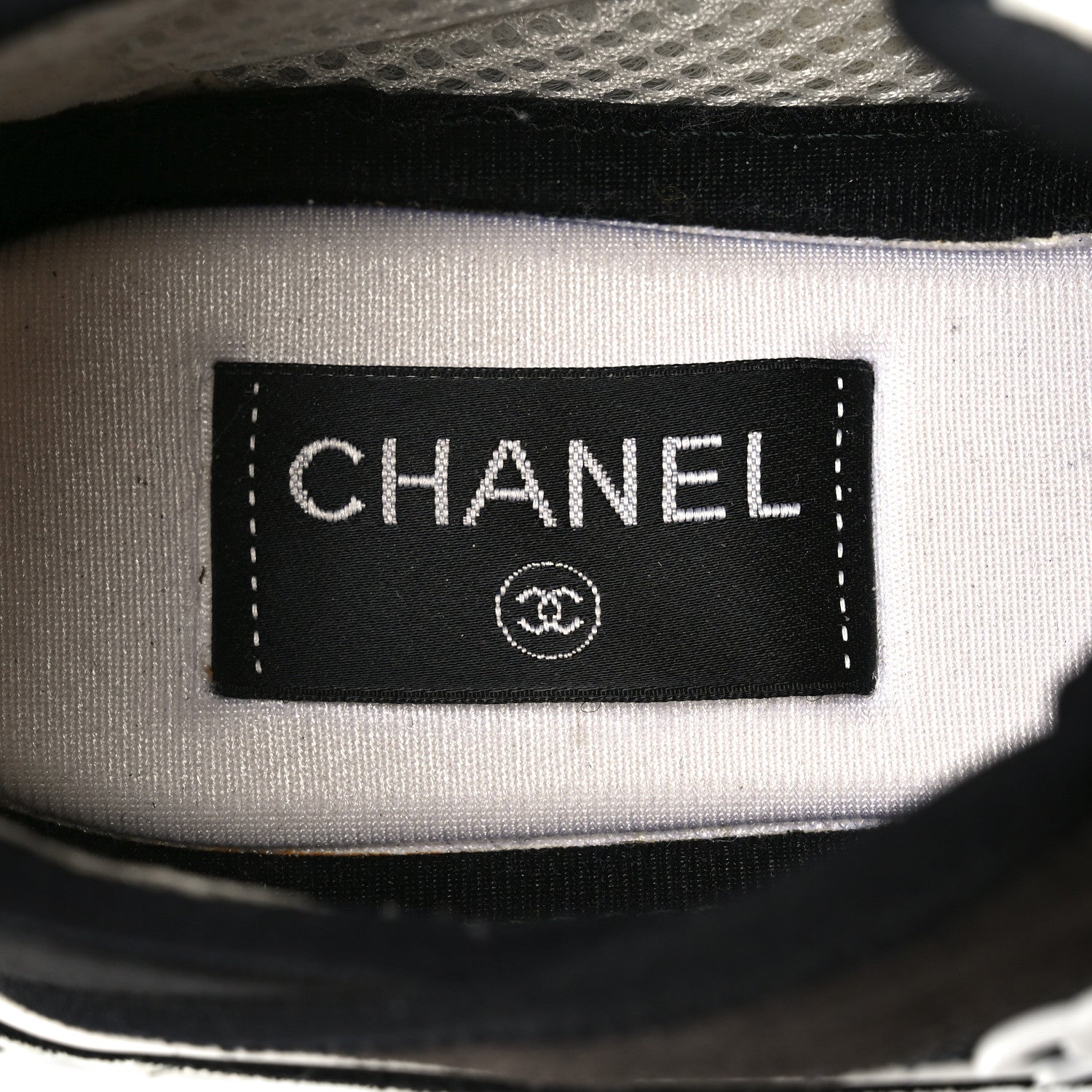 Chanel Fabric Suede CC Sneakers 39.5 Black Brown 7 of 8