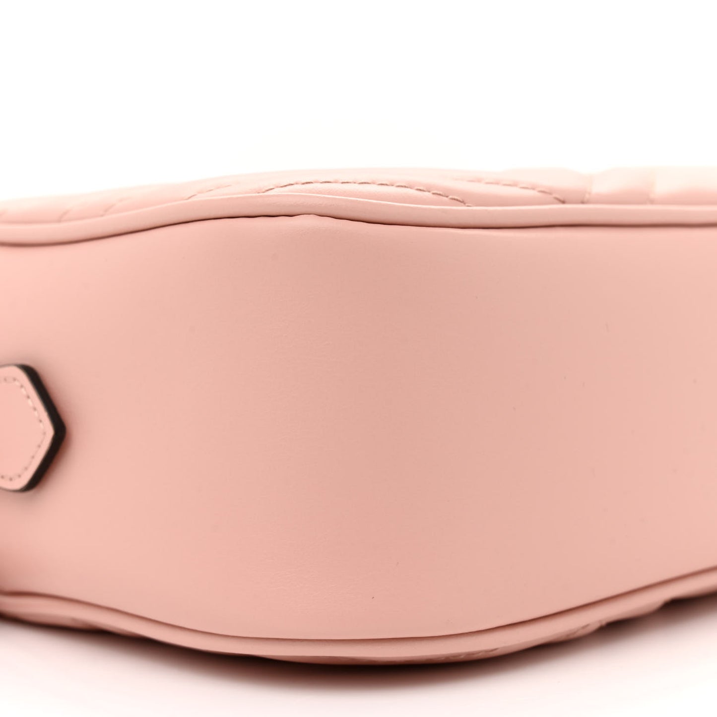 Calfskin Matelasse Monochrome Small GG Marmont Chain Shoulder Bag Perfect Pink