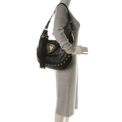 Gucci Calfskin Babouska Hobo Black 2 of 7
