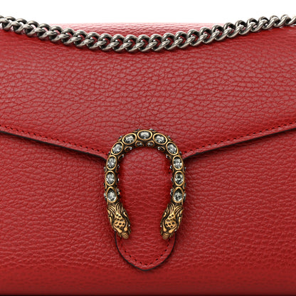 Gucci Calfskin Mini Dionysus Chain Wallet Hibiscus Red 8 of 11