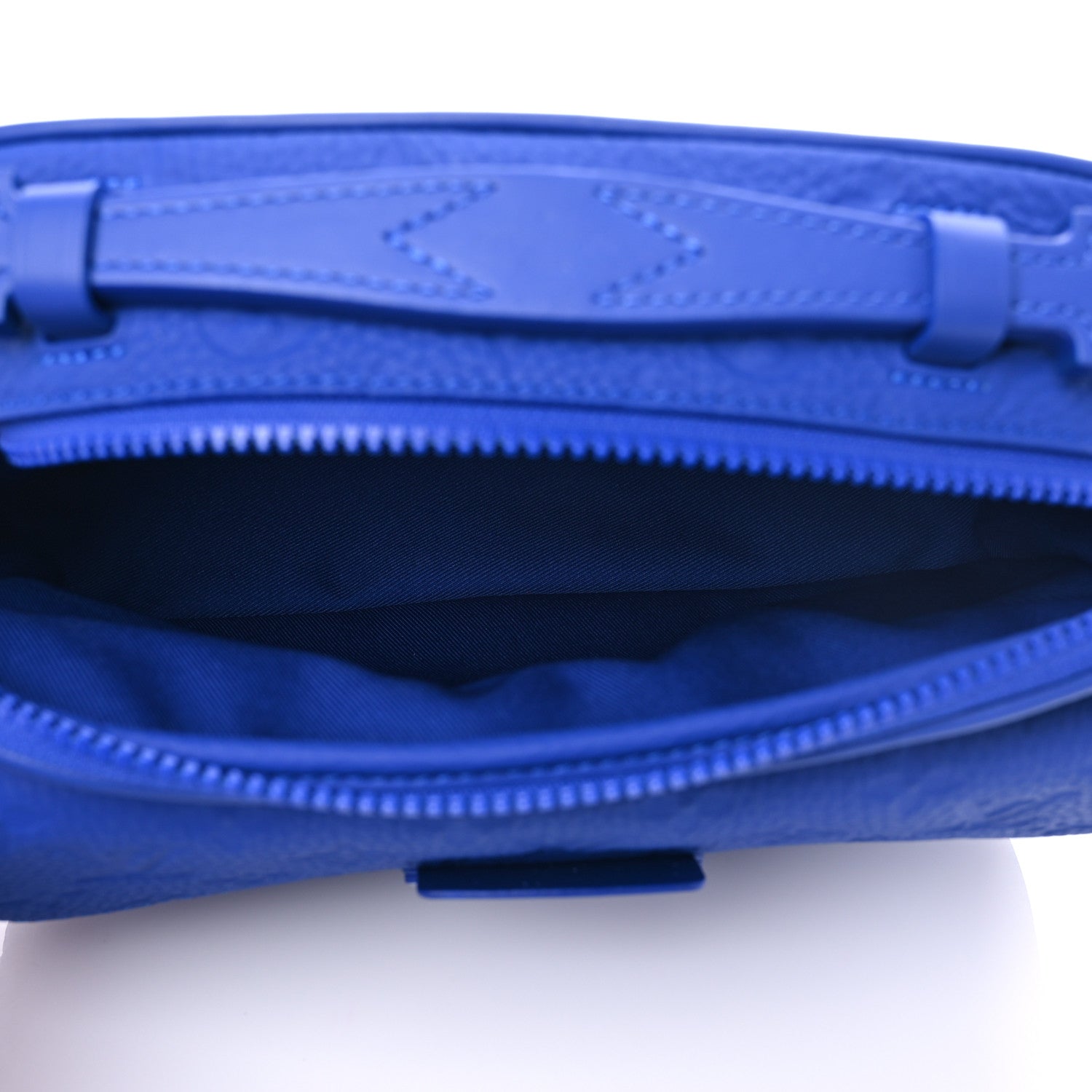 Louis Vuitton Taurillon Monogram S Lock Messenger Blue 4 of 5