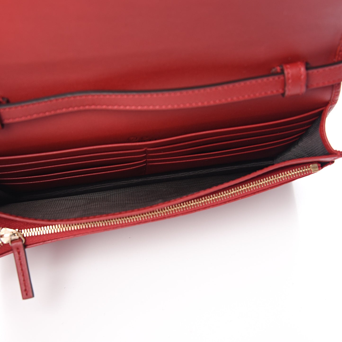 Microguccissima Crossbody Wallet Red