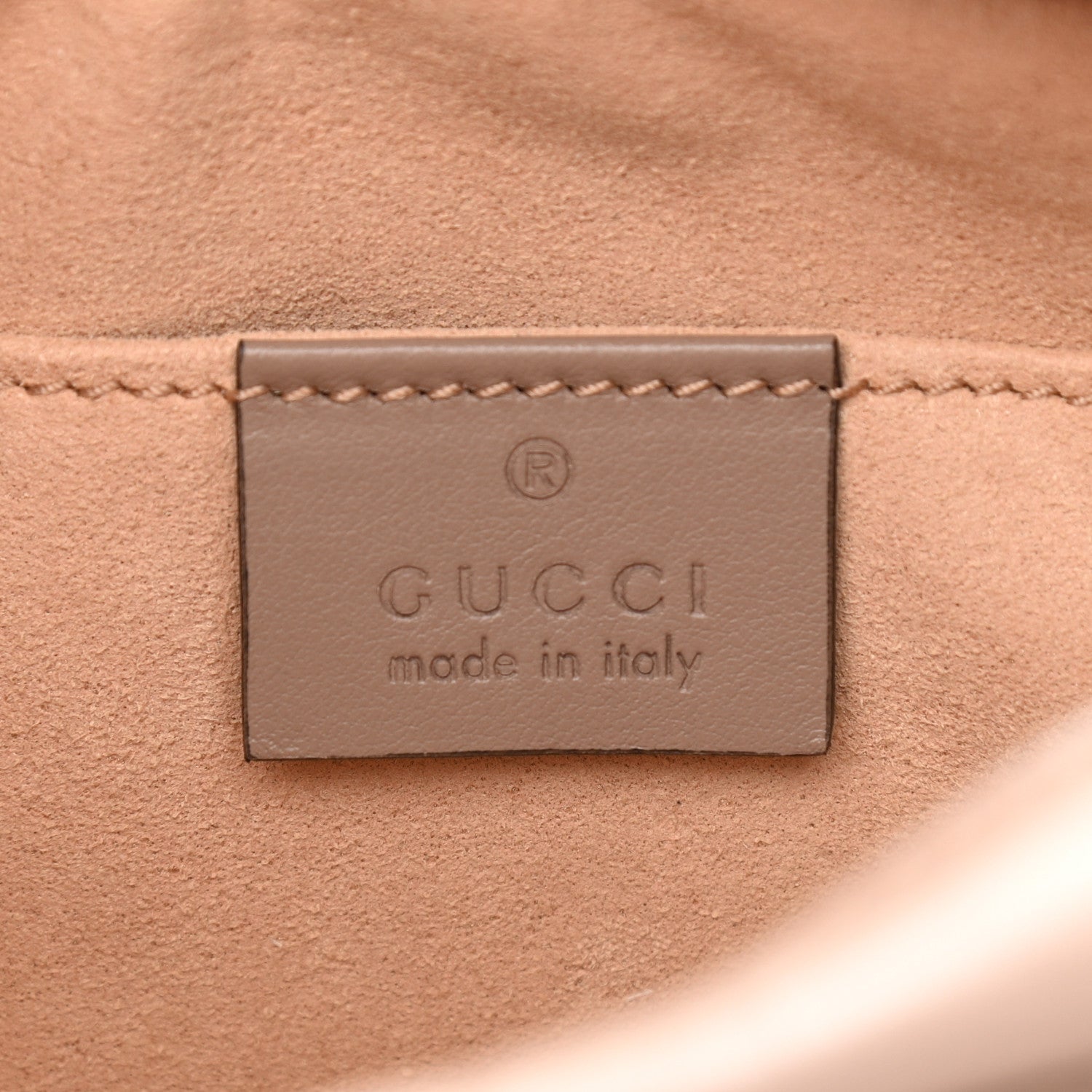 Gucci Calfskin Matelasse Mini GG Marmont Chain Shoulder Bag Porcelain Rose 6 of 10
