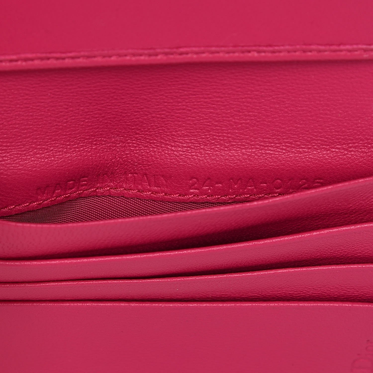 Christian Dior Lambskin Cannage Bicolor Lady Dior Wallet Black 8 of 9