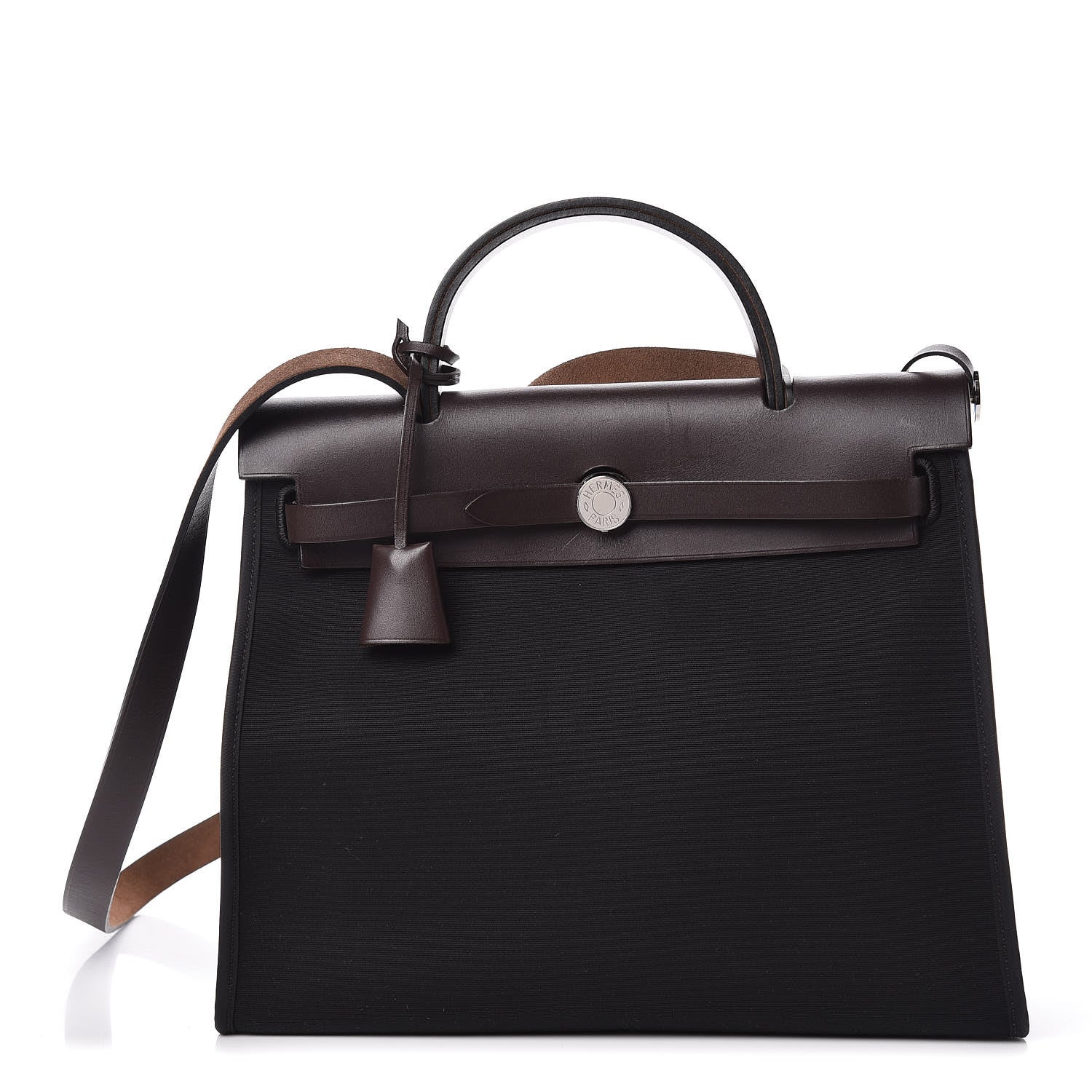 Hermes Toile Vache Hunter Herbag Zip 31 PM Black Ebene 3 of 15
