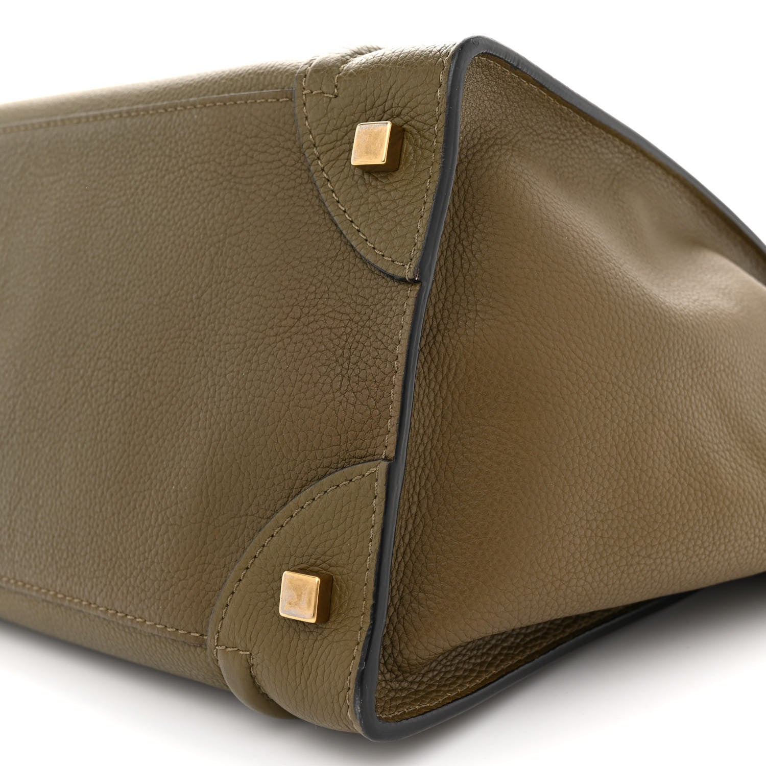 Celine Drummed Calfskin Mini Luggage Jungle 8 of 11