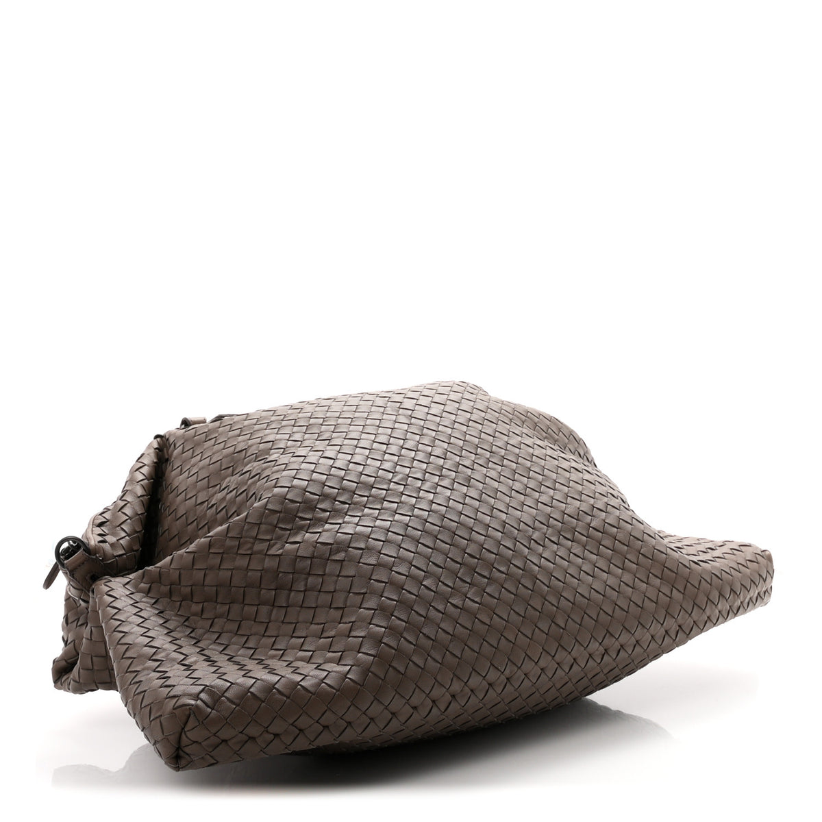 Nappa Intrecciato Maxi Convertible Tote Taupe Grey