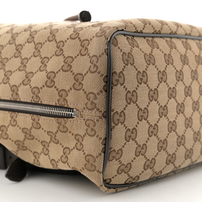 Gucci Monogram Dollar Calfskin O Drawstring Backpack Beige Ebony Testa di Moro Dark Chocolate 9 of 10