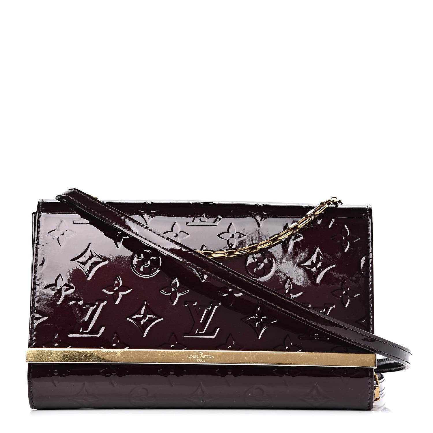 Louis Vuitton Vernis Ana Clutch Amarante 1 of 10