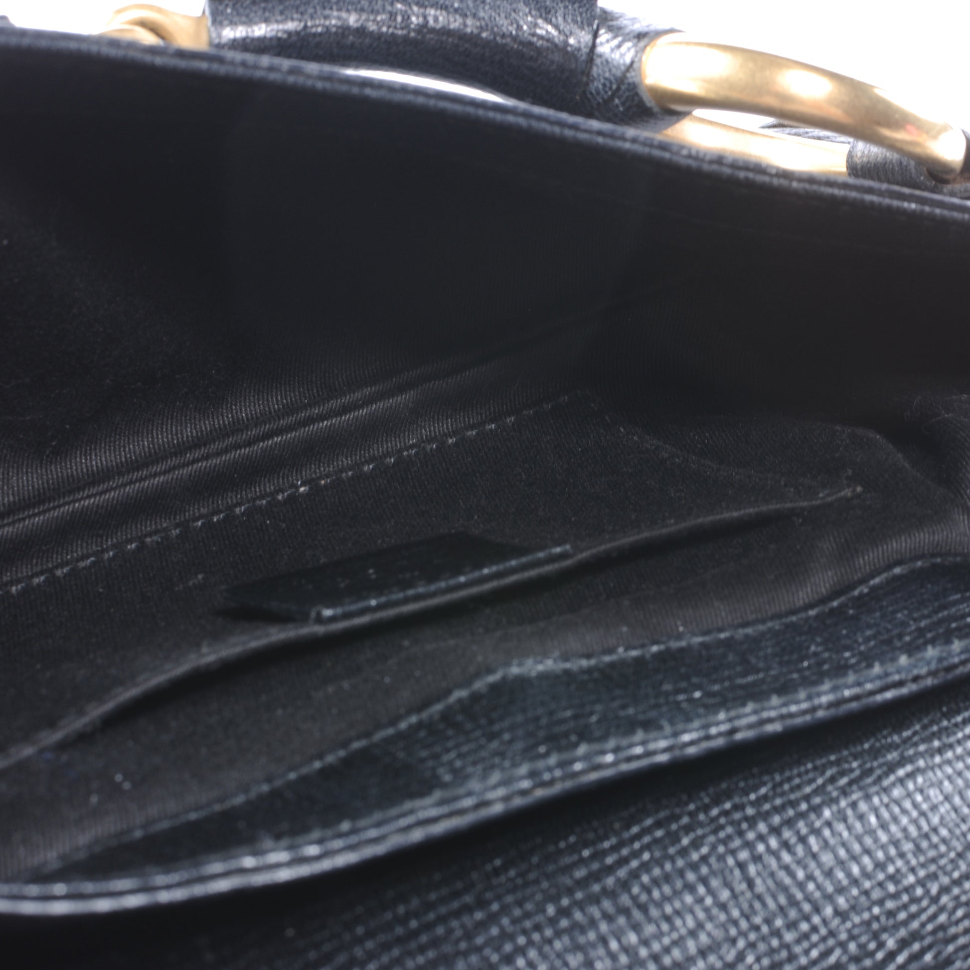 Gucci Leather Horsebit Clutch Bag Black 5 of 7