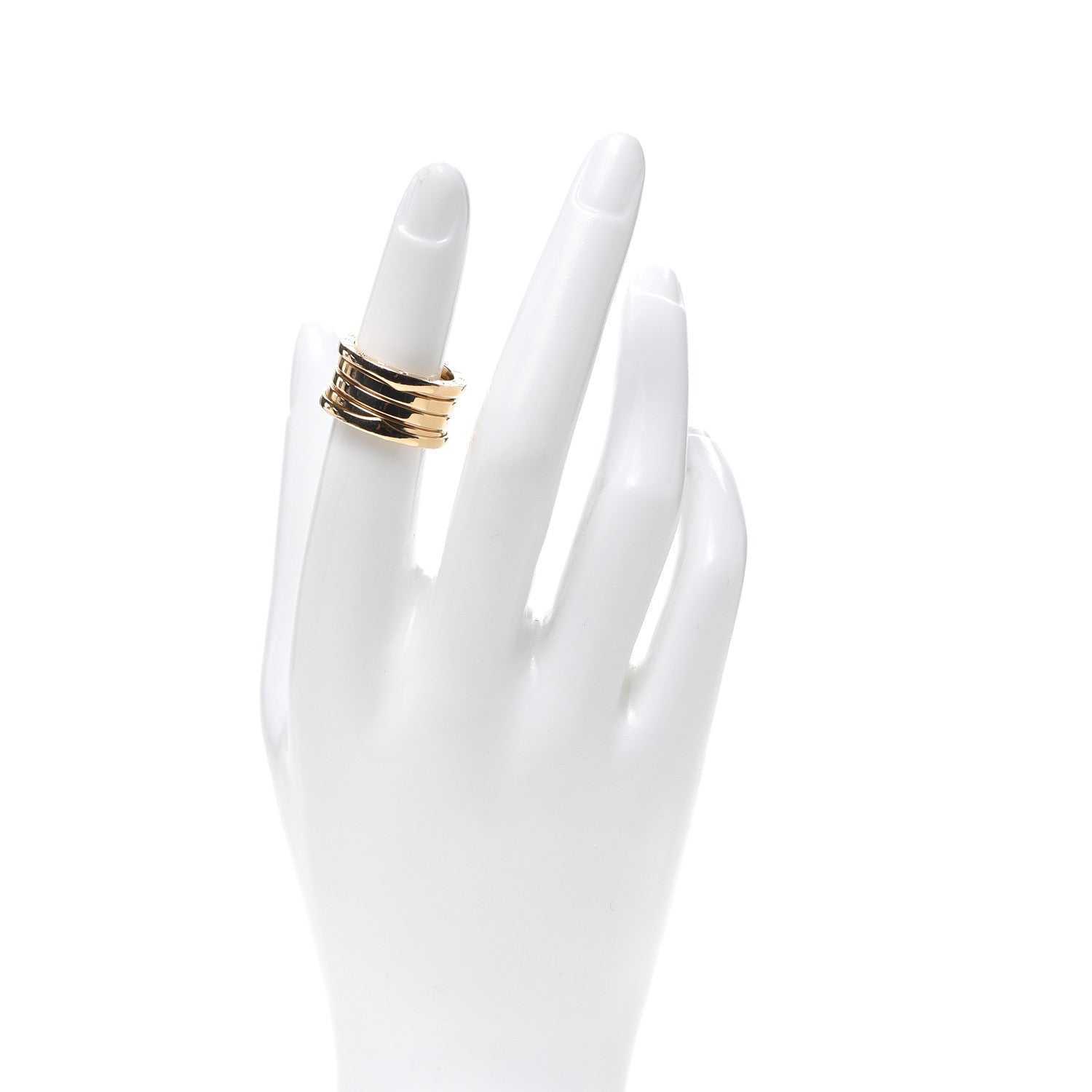 Bulgari 18K Yellow Gold B.Zero1 Four-Band Ring 51 5.75 2 of 5