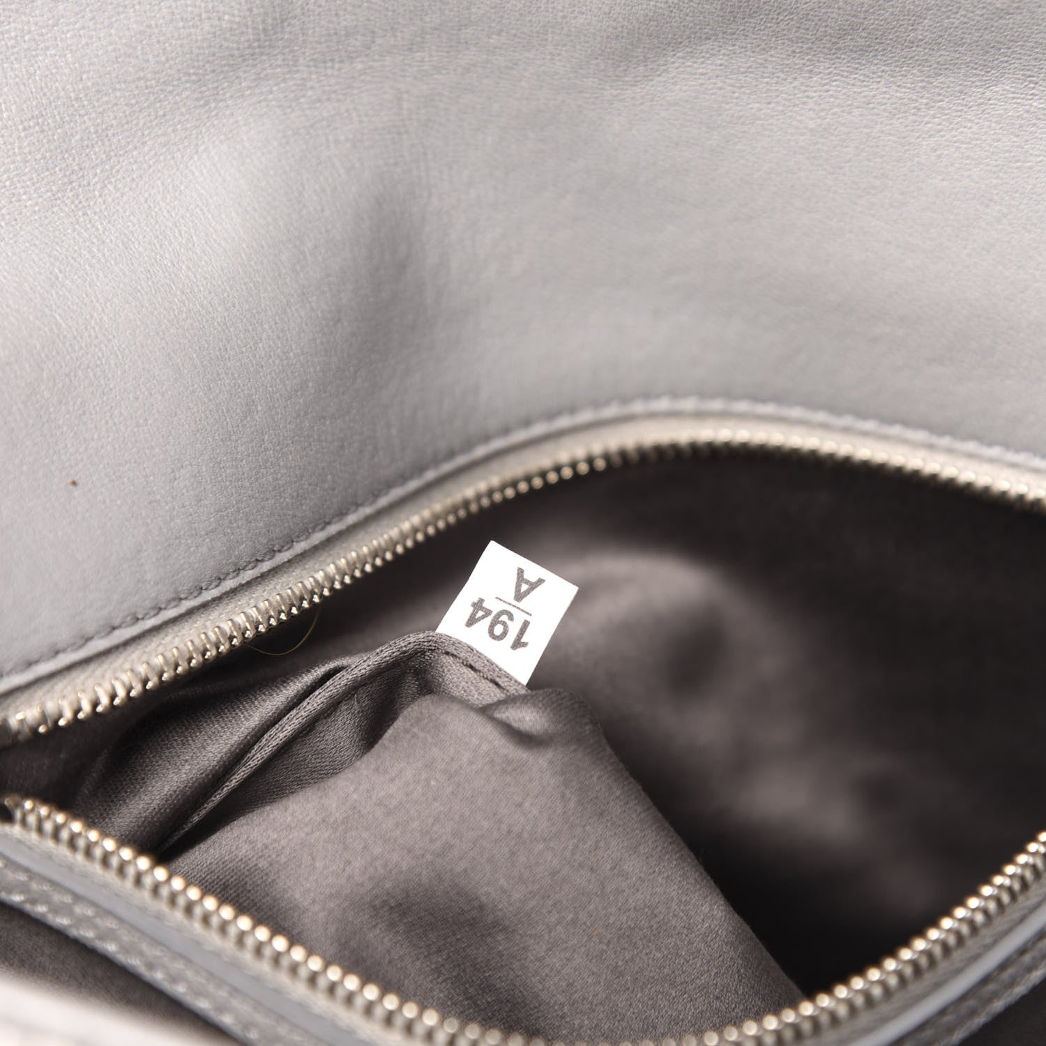 Miu Miu Nappa Matelasse Crystal Flap Clutch Grey 7 of 11
