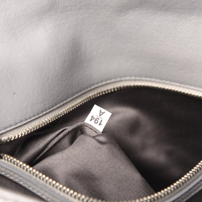 Miu Miu Nappa Matelasse Crystal Flap Clutch Grey 7 of 11
