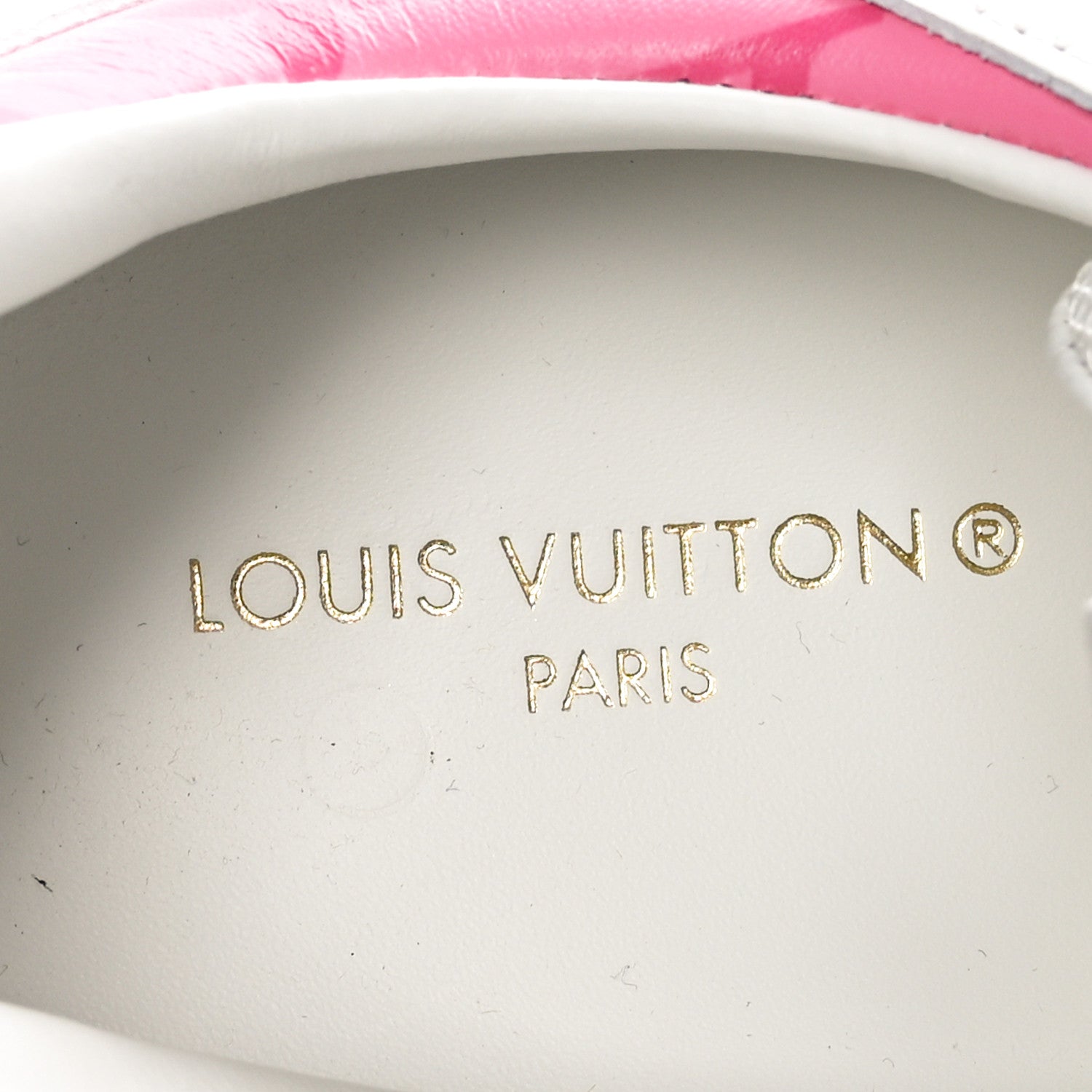 Louis Vuitton Calfskin Monogram Run Away Sneakers 38 White Pink 8 of 9