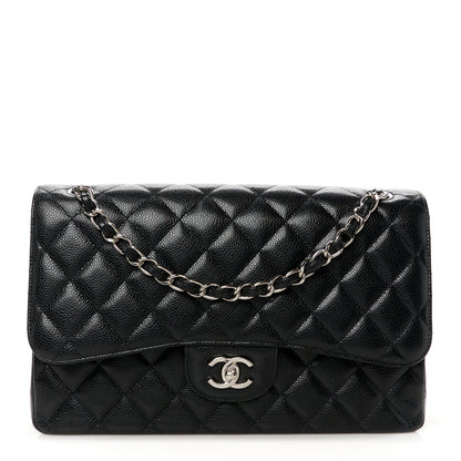 Chanel Caviar Quilted Jumbo Double Flap Black 1 of 11