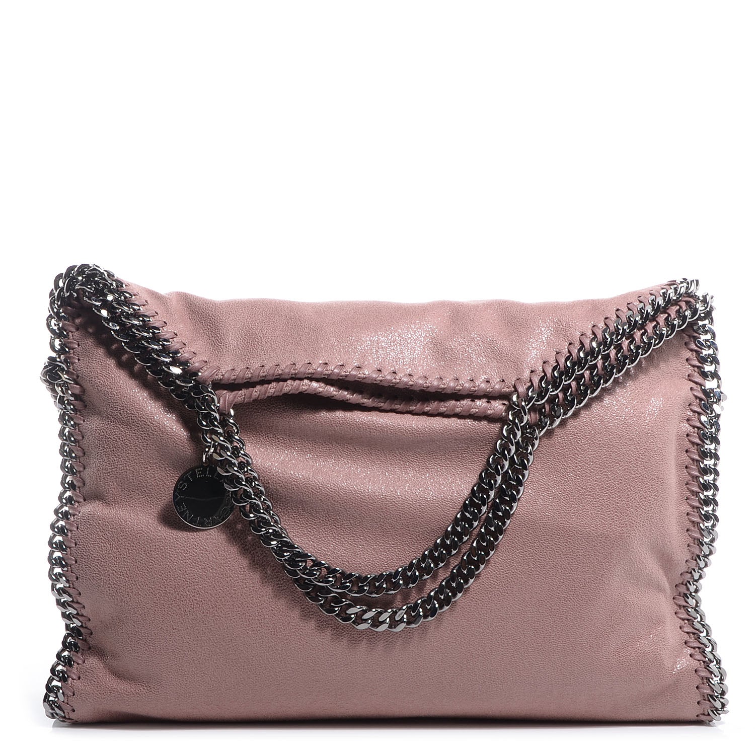 Stella McCartney Faux Leather Shaggy Deer Small Falabella Pink 1 of 8