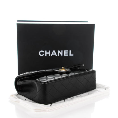 Chanel Lambskin Quilted Medium Double Flap Black 4 of 8