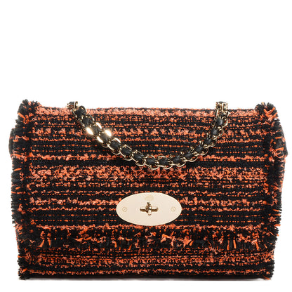 Mulberry Exotic Tweed Large Lily Plus Chain Flame 1 of 9