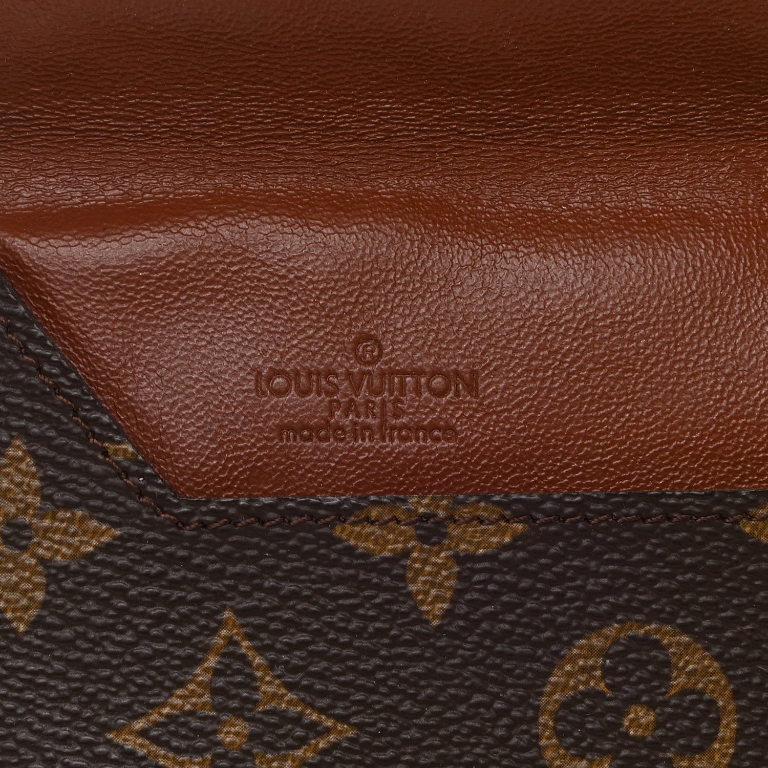Louis Vuitton Monogram Poche Plate Envelope Clutch PM 5 of 10