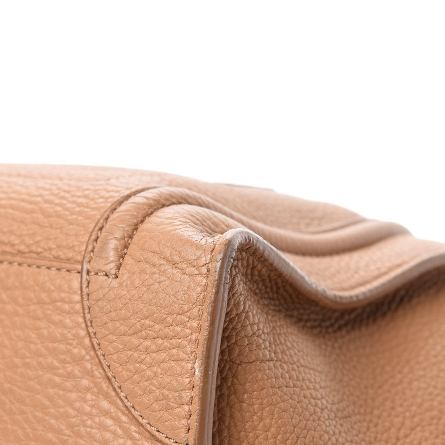 Celine Drummed Calfskin Mini Luggage Camel 9 of 11