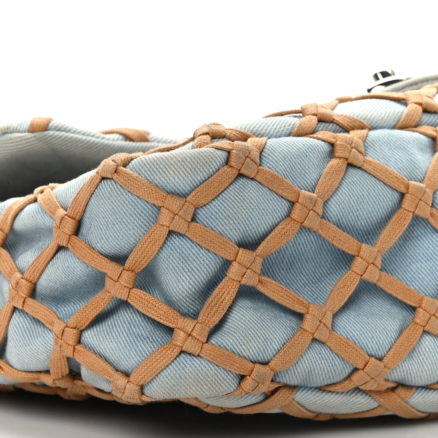 Denim Jumbo Canebiers Net Flap Blue