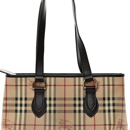 Burberry Haymarket Check Medium Regent Tote Chocolate 9 of 12