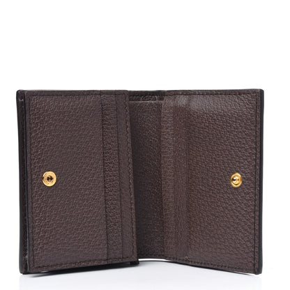Gucci GG Supreme Monogram Web Ophidia Card Case Beige New Acero 3 of 4