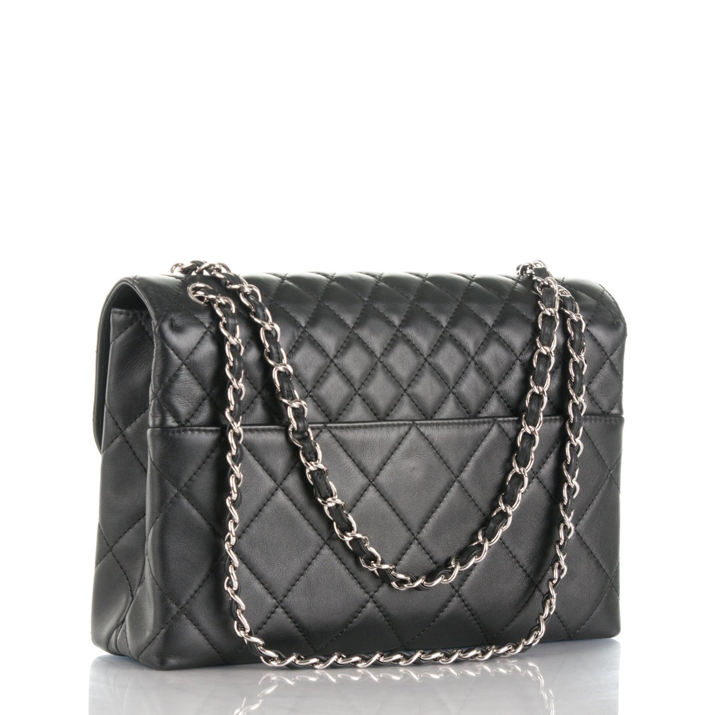 Calfskin Quilted In The Business Flap Bag Black