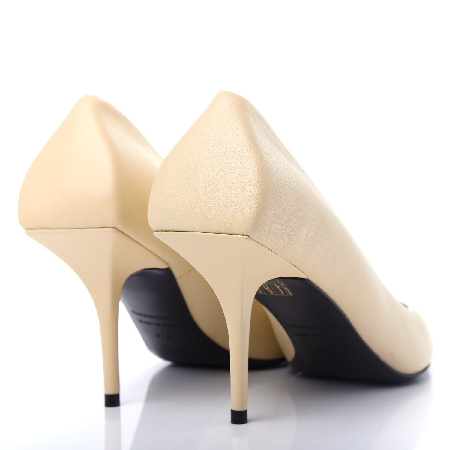Balenciaga Nappa Square Knife 80mm Pumps 37.5 Beige 4 of 11