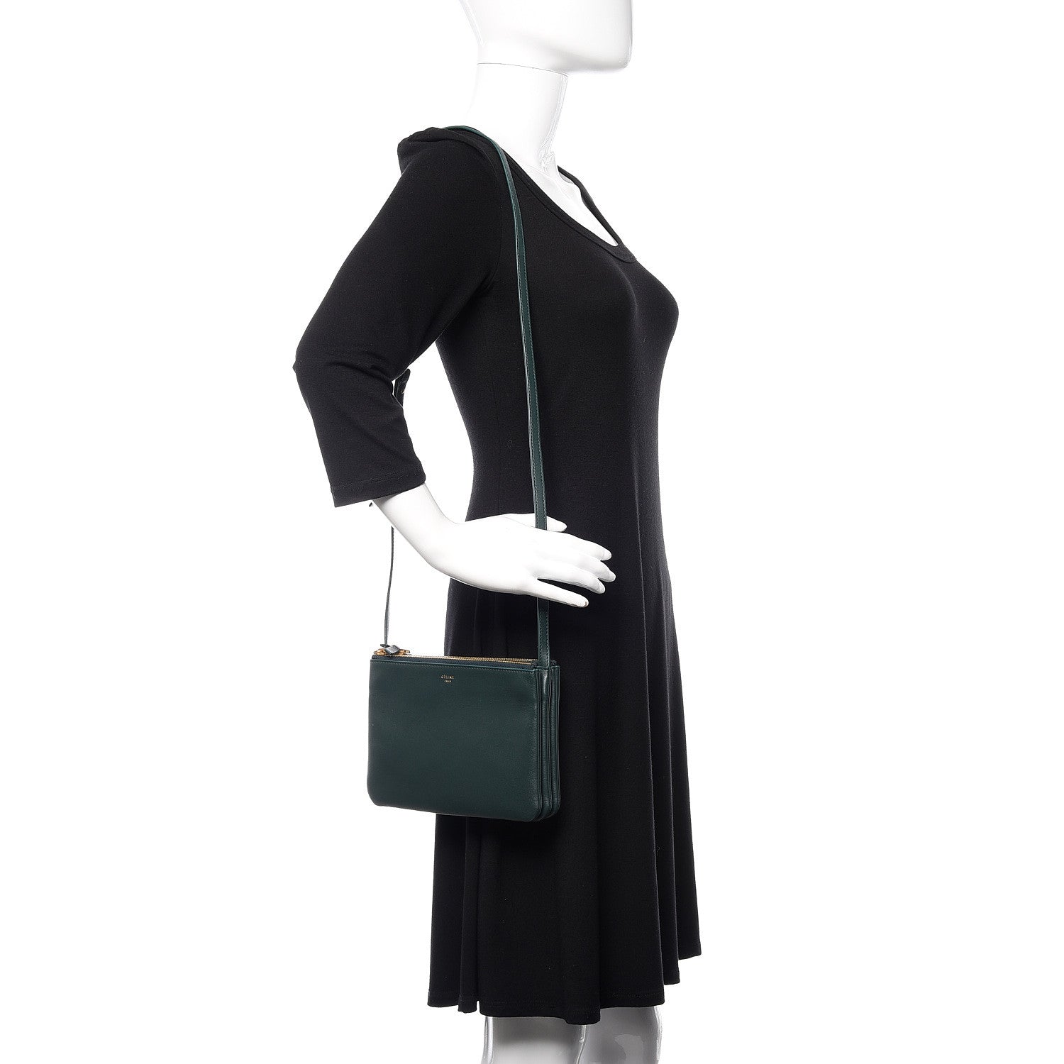 Celine Lambskin Small Trio Crossbody Bag Amazone 2 of 10