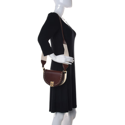 Fendi Vitello King Plexiglass Macro Stitchings Moonlight Shoulder Bag Praline 2 of 11