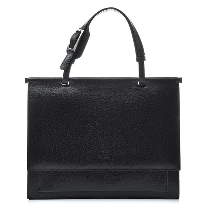 Gucci Pebbled Calfskin Top Handle Bag Black 1 of 11