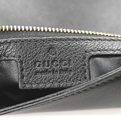 Gucci Roxy Calfskin Blondie Chain Shoulder Flap Bag Black 6 of 10