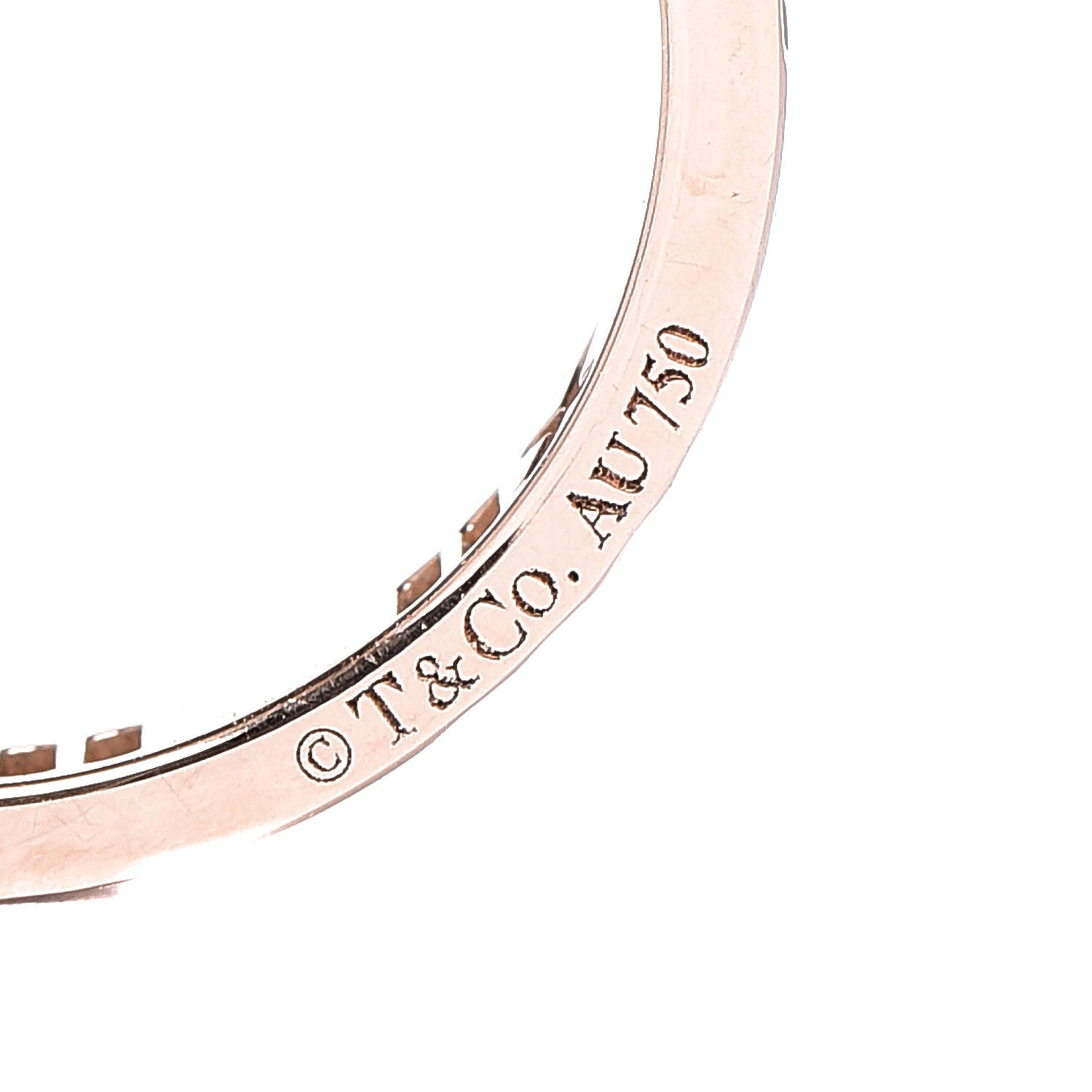 Tiffany 18K Rose Gold Diamond Atlas Pierced Ring 49 4.75 4 of 4