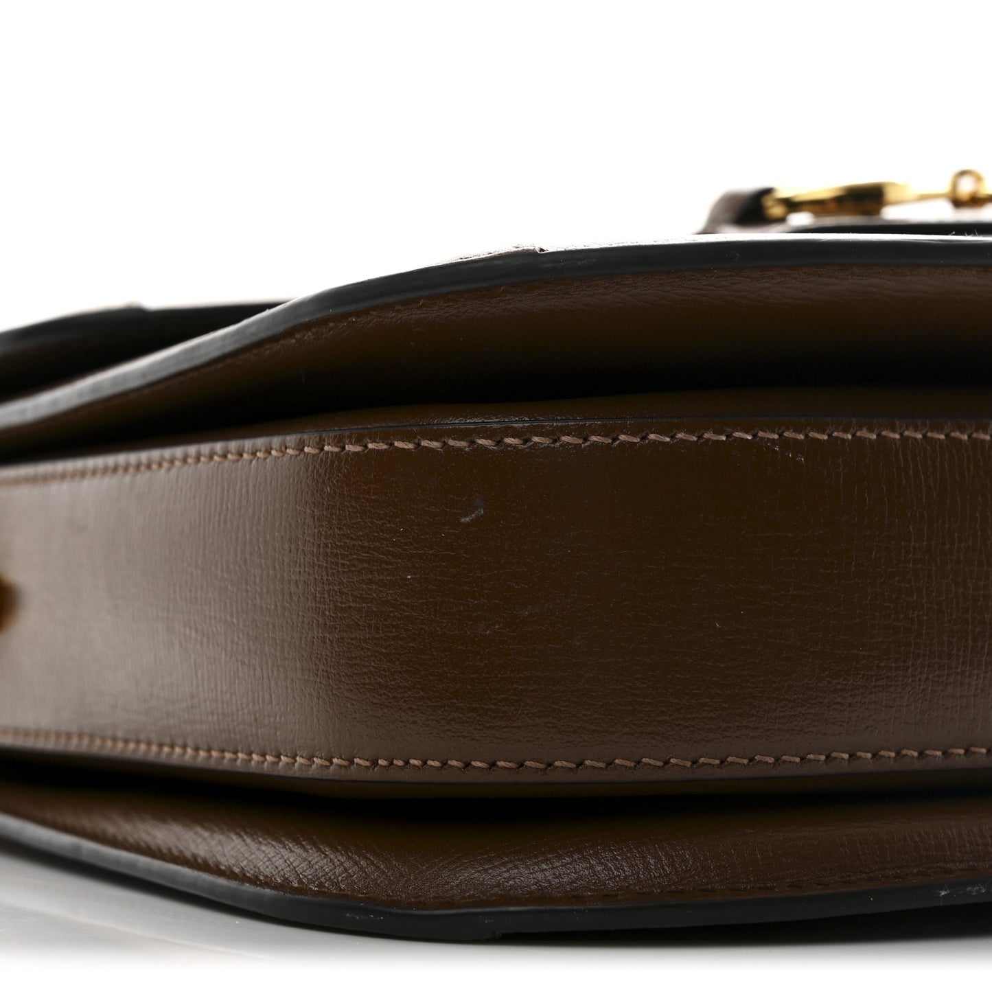 GG Supreme Monogram Horsebit 1955 Shoulder Bag Beige Brown Sugar