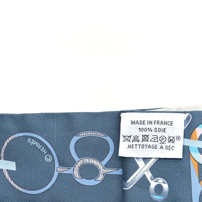 Hermes Silk Do Re Boucles Twilly Gris Perle Bleu Azur 3 of 3