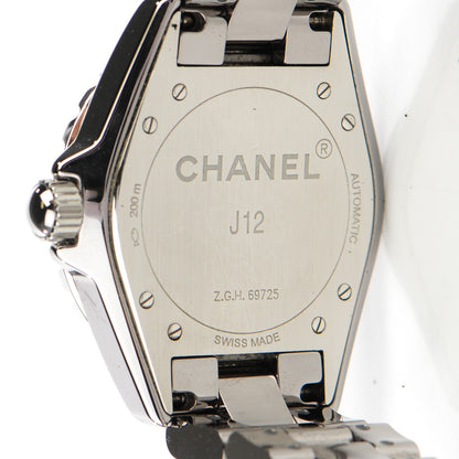 Chanel Titanium Ceramic Diamond 38mm J12 Automatic Watch 6 of 8