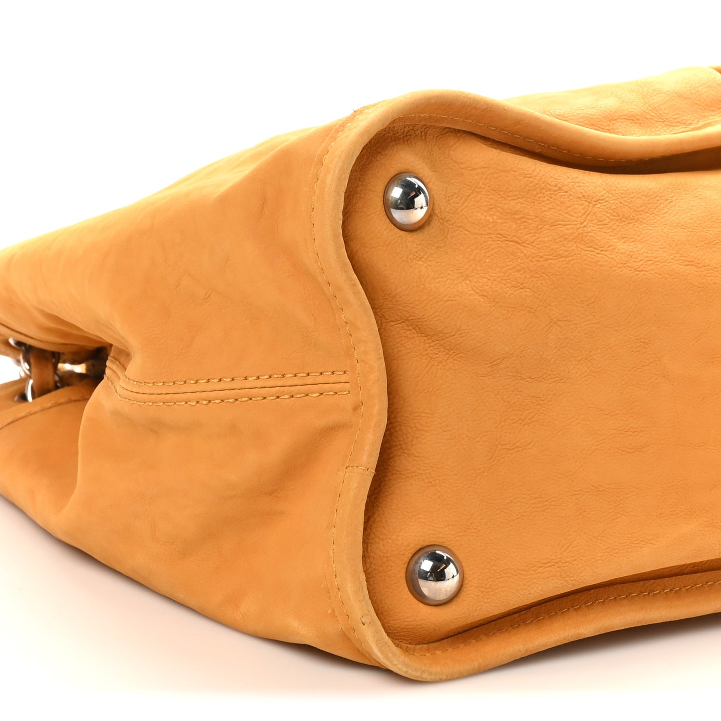 Ultra Soft Suede Calfskin Natural Beauty Tote Yellow