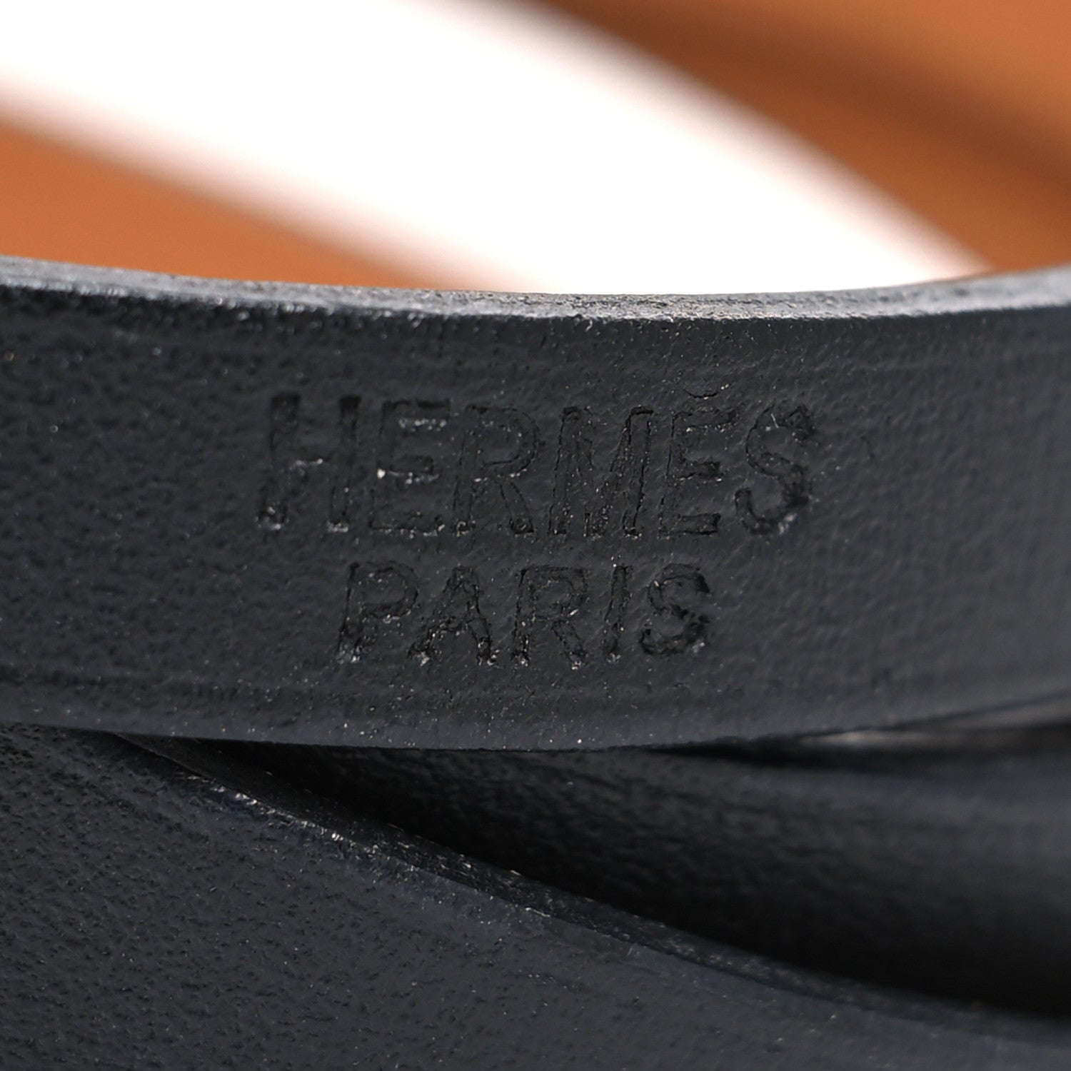 Hermes Chamonix Hapi 3MM Triple Tour Wrap Bracelet S Black 4 of 5