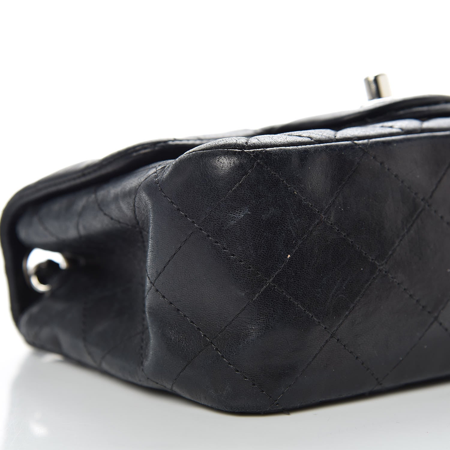 Chanel Lambskin Quilted Mini Square Flap Black 8 of 16