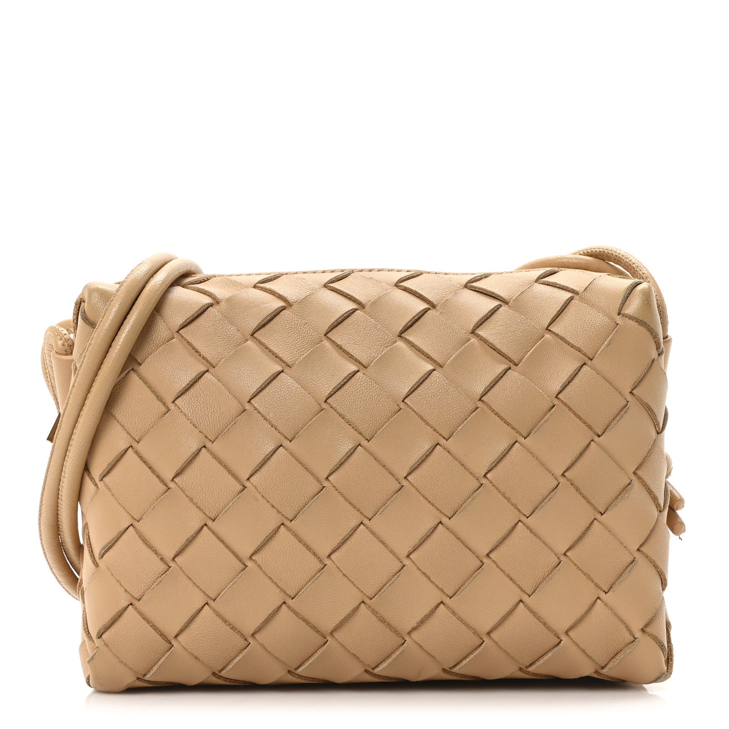 Bottega Veneta Nappa Intrecciato Mini Loop Camera Bag Almond 1 of 9