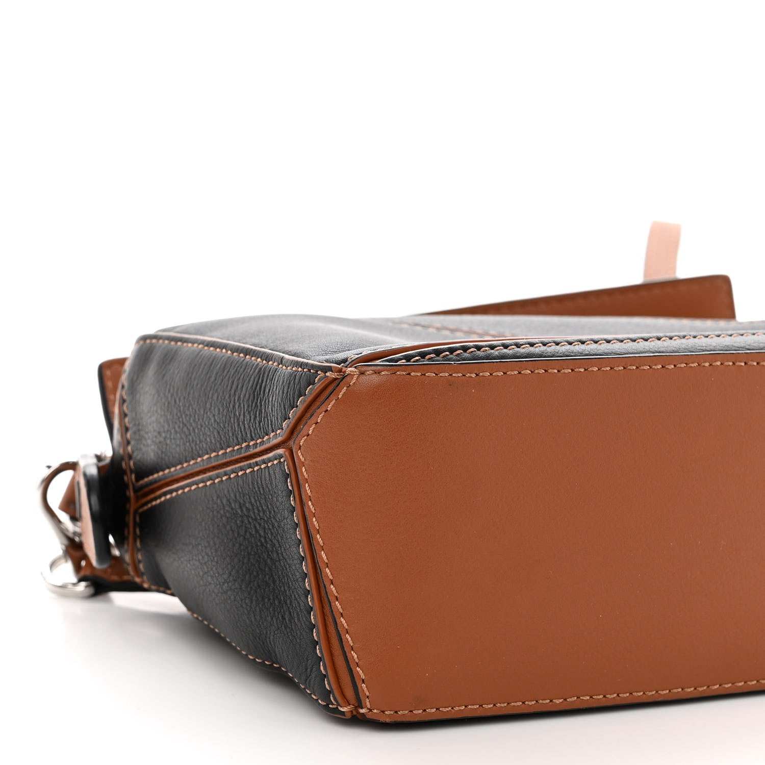 Loewe Calfskin Mini Puzzle Bag Tan Black 8 of 9
