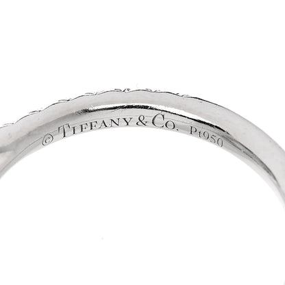 Tiffany Platinum Diamond Aquamarine Soleste Ring 50 5.5 5 of 5