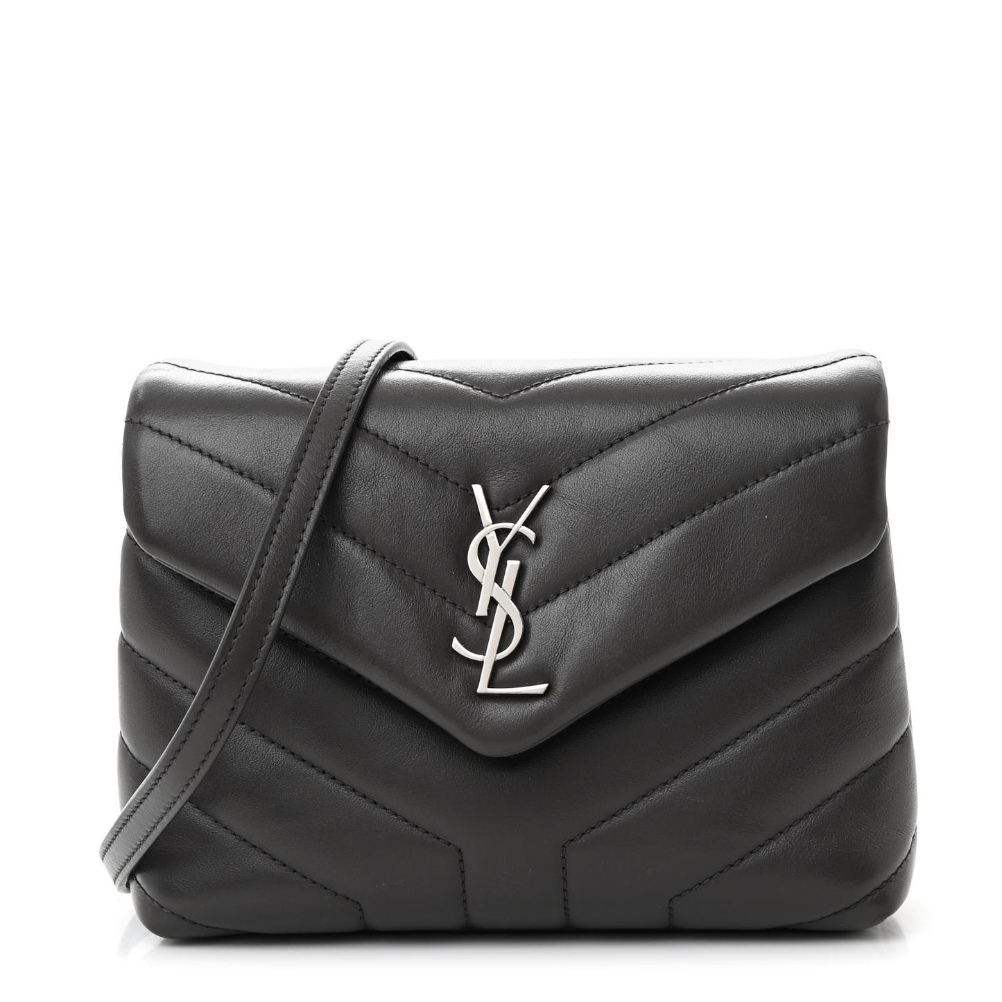 Calfskin Y Quilted Monogram Toy Loulou Crossbody Bag Storm